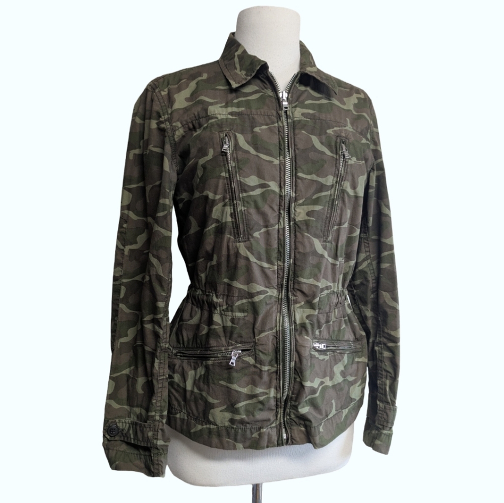 GAP Camo Spring Jacket - Women's Size Small Cotton